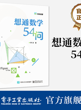 【官方正版】 想通数学54问 初中通用二进制数怎么转换方程函数图形教程 数学思维训练 计算技巧 解题方法