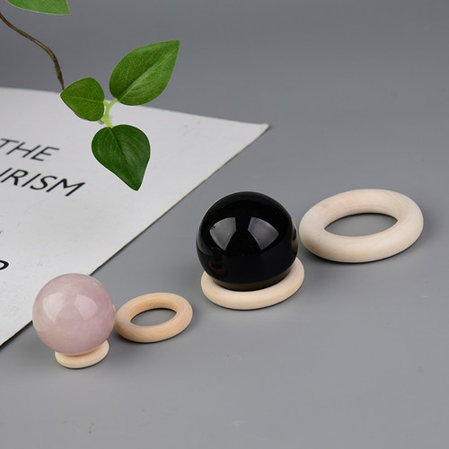 集美原木环木圈圆形木珠手工DIY编织材料包包手提挂环挂件配件