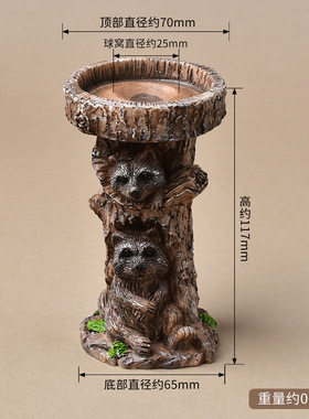 客厅餐厅玄关树脂摆件水晶球底座