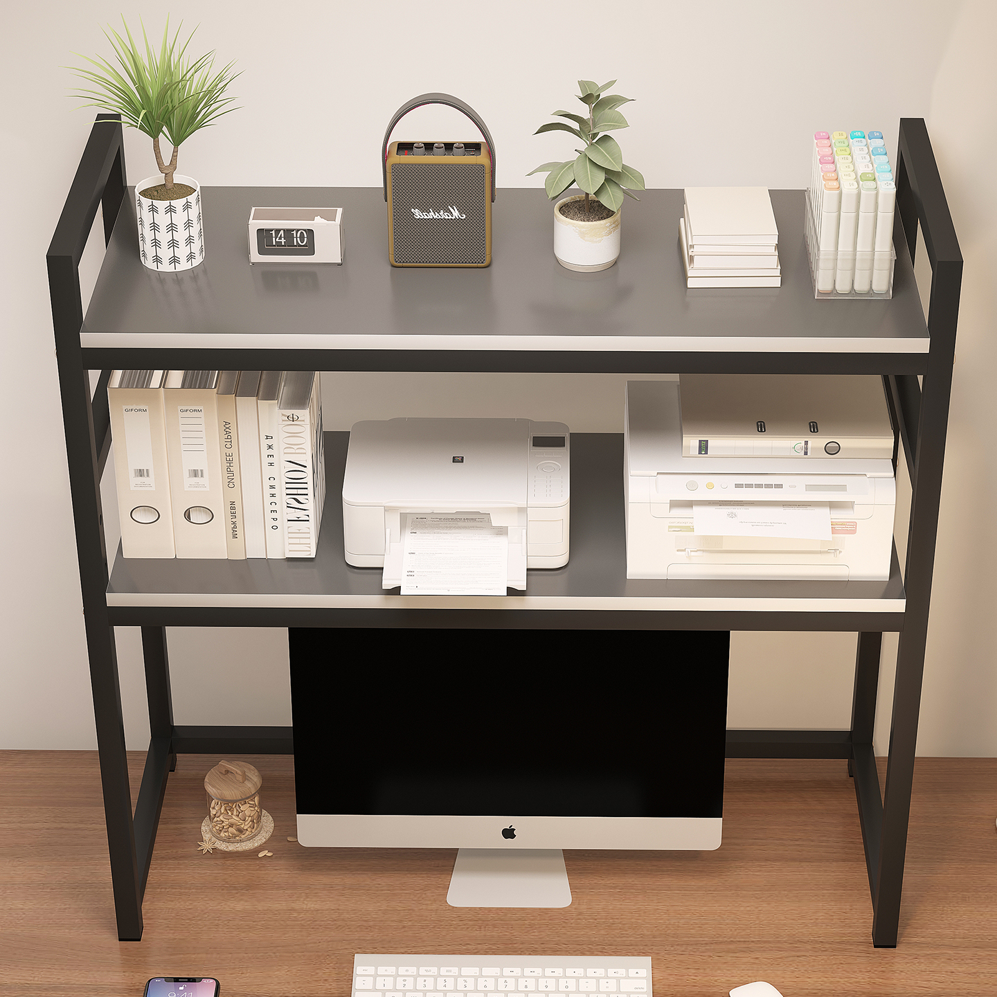 桌面置物架电脑书架学生办公用