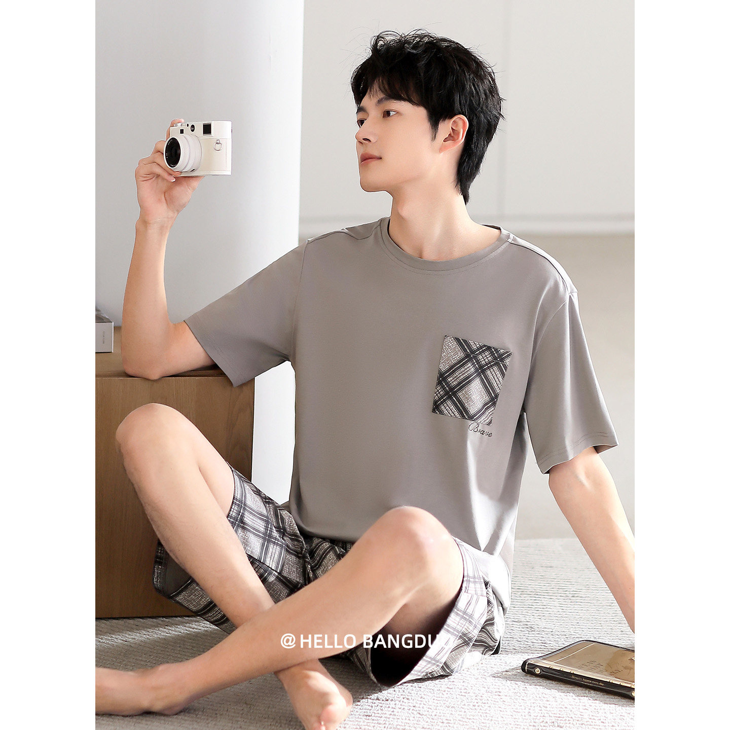 睡衣男士夏季纯棉短袖短裤薄款夏天2025年新款半袖夏款大码家居服,女士内衣/男士内衣/家居服,睡衣/家居服套装,淘宝优惠券,粉丝福利购,淘宝优惠卷