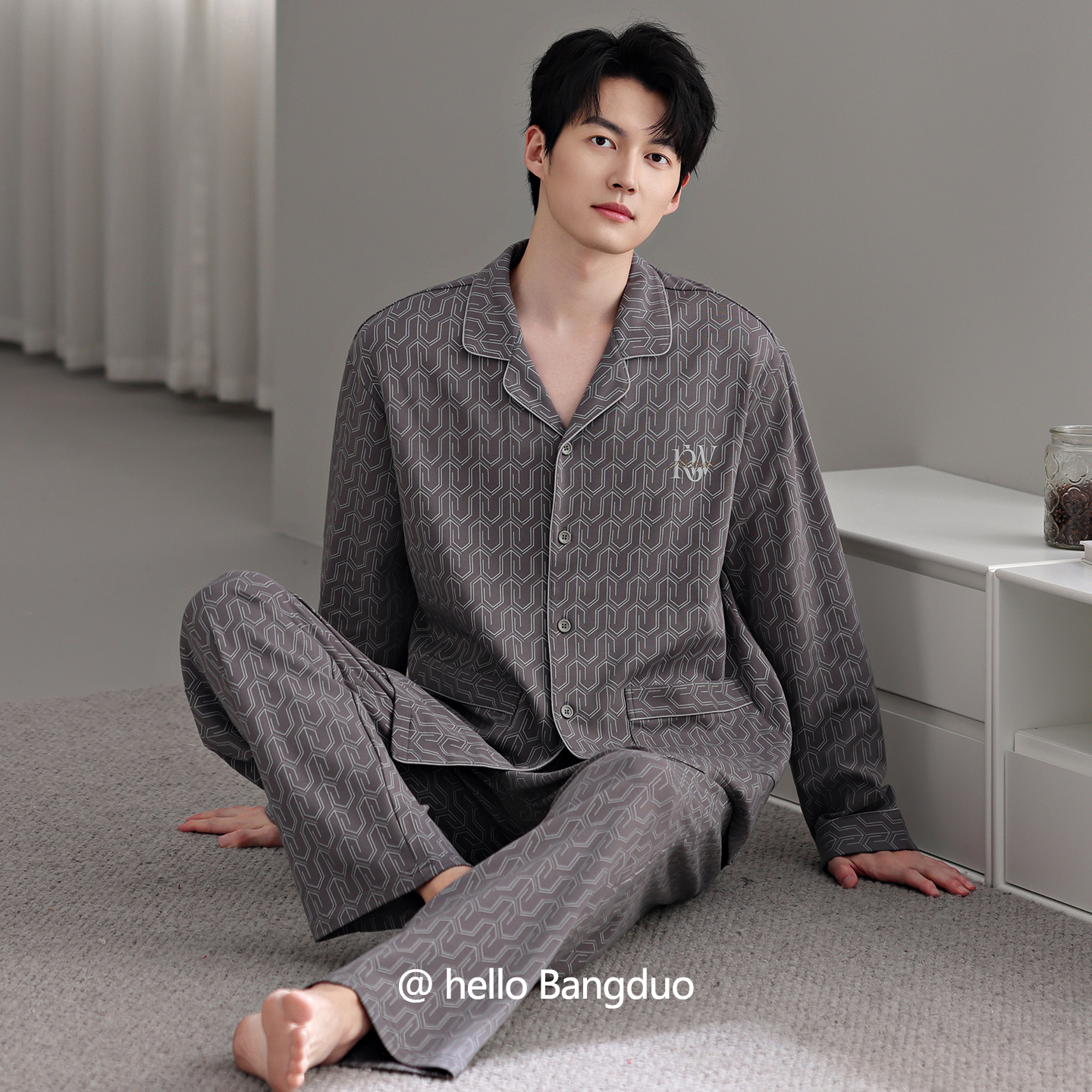 睡衣男士春秋款纯棉长袖家居服