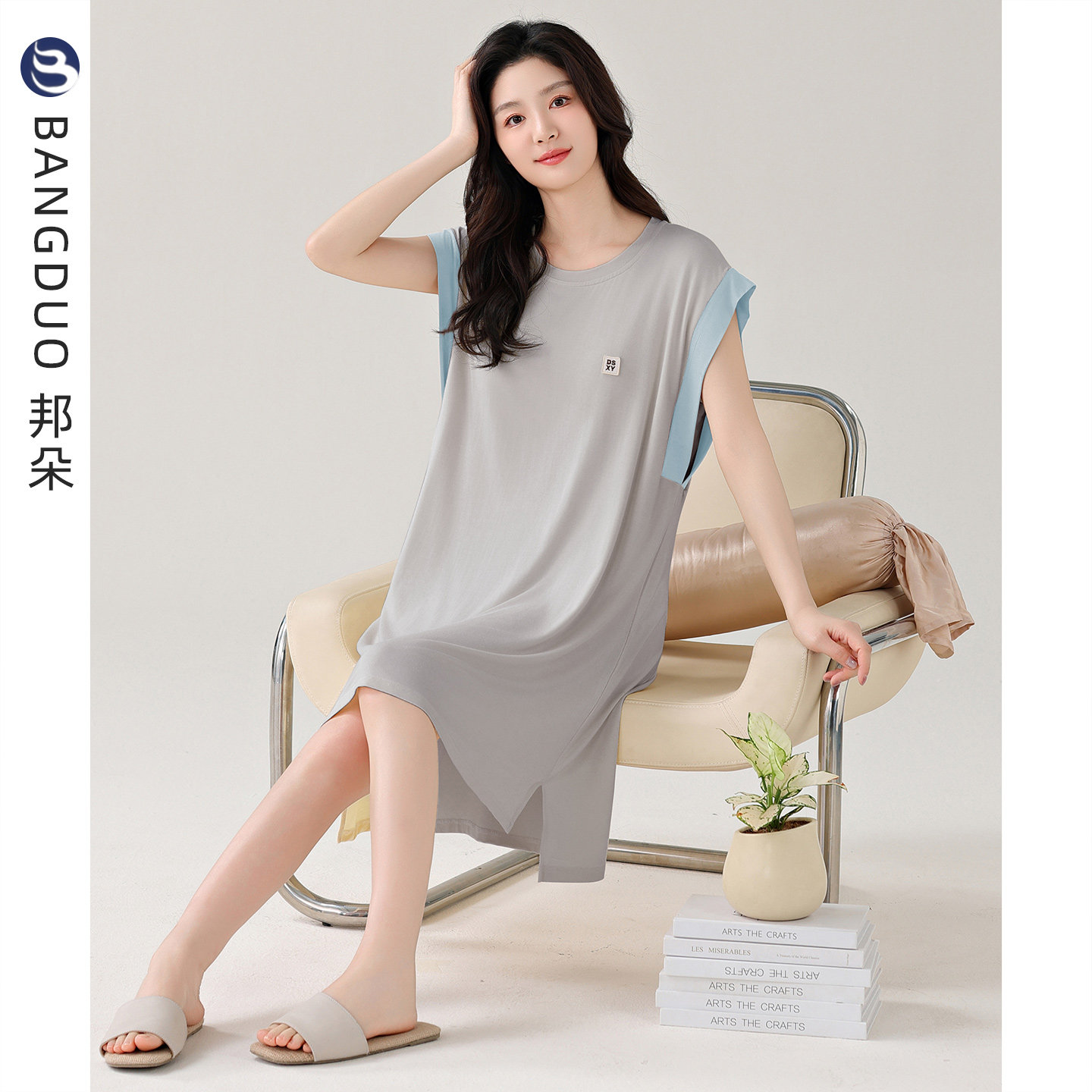 带胸垫睡裙女士夏季莫代尔无袖背心睡衣裙孕妇冰丝凉感夏款家居服,女士内衣/男士内衣/家居服,睡裙,淘宝优惠券,粉丝福利购,淘宝优惠卷