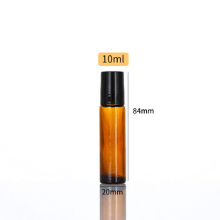 带刻度精油分装瓶避光玻璃滚珠瓶喷雾瓶滴管精华液调配空瓶10ml