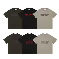 26SS New Arrival FOG Logo Print Unisex Oversized Casual American Streetwear Cotton T-Shirt Top