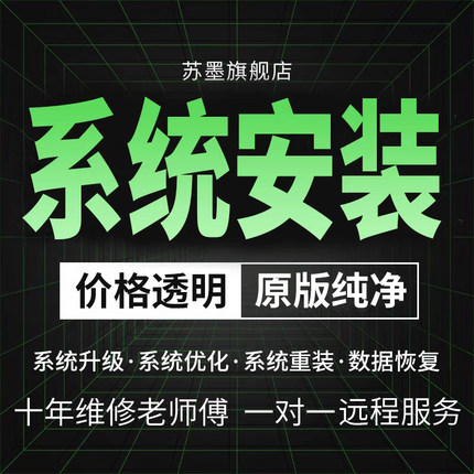远程做电脑系统重装win7/10/11安装升级专业纯净版台式笔记本刷机