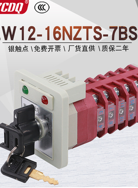 LW12-16NZTS-7BSC LW21带灯带钥匙配电柜分合闸远方万能转换开关