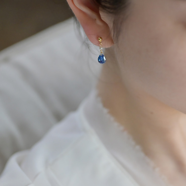 小众设计宝蓝水滴锆石珍珠金豆耳钉925银饰耳环复古法式优雅20526,饰品/流行首饰/时尚饰品新,耳钉,淘宝优惠券,粉丝福利购,淘宝优惠卷