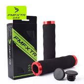 自行车山地车骑行彩色海绵把套把手橡胶单双边锁死超轻防滑 包邮