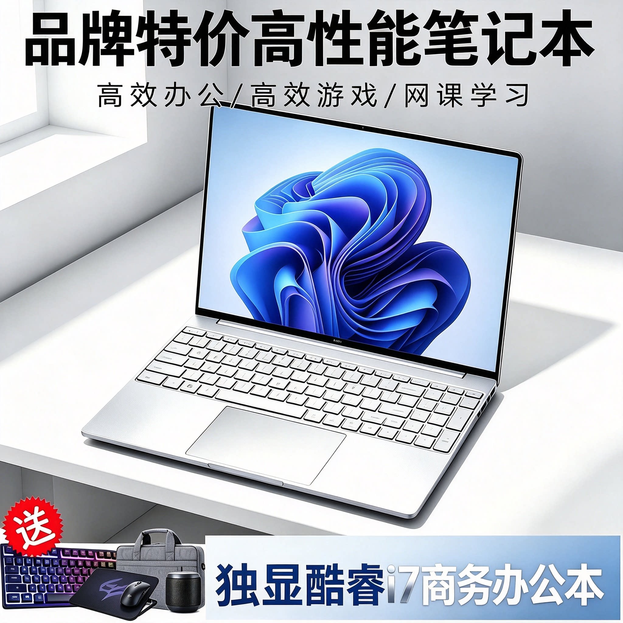 品牌特价独显酷睿i7英特尔15.6英寸轻薄上网办公游戏本笔记本电脑图片