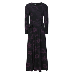 春秋款连衣裙女长袖高档2025新款显瘦气质加绒加厚保暖妈妈长款裙