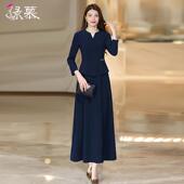 高级感假两件连衣裙长款 场合显瘦长裙 气质端庄正式 2025春装 新款