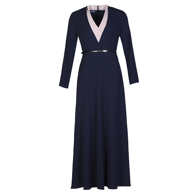 绿慕高端奢华气质大摆长裙