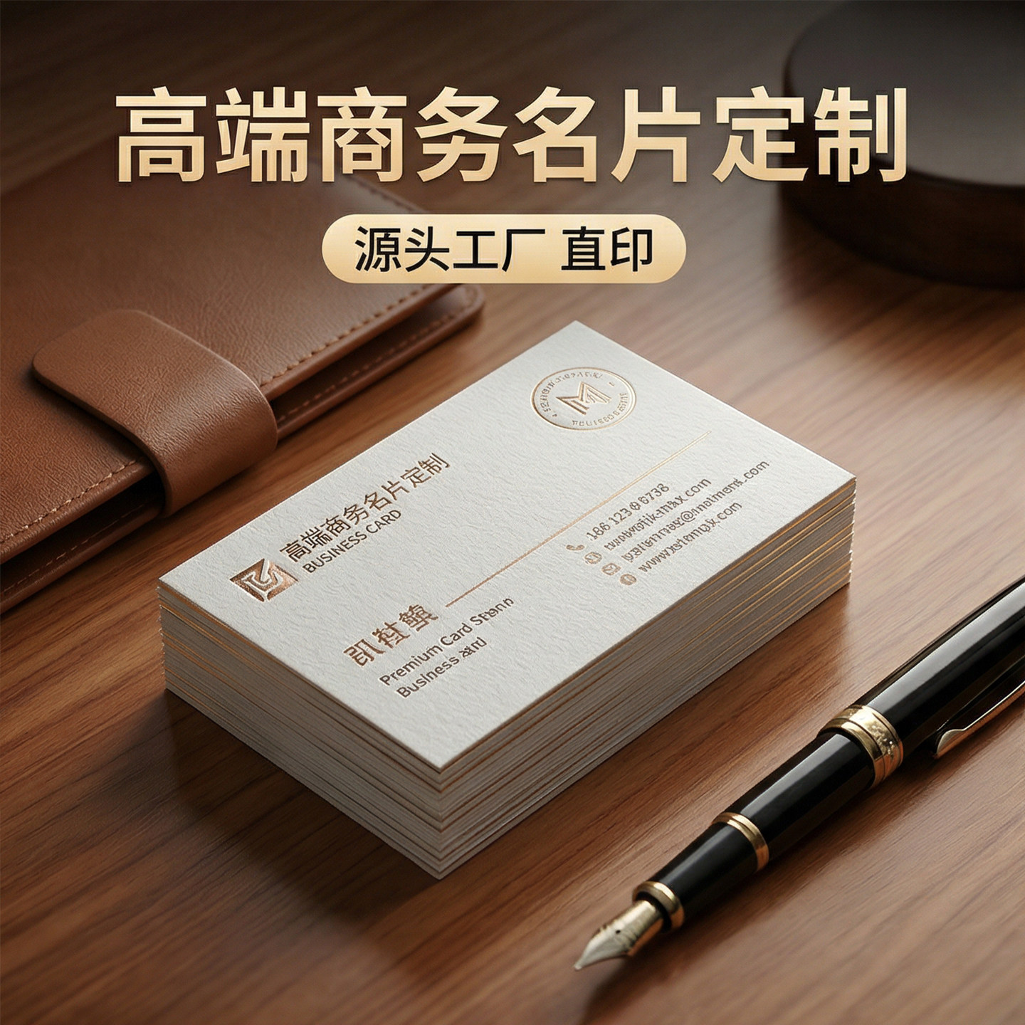 名片定制印刷免费设计高端商务二维码名片制作覆膜防水个性创意公司员工个人名片定做加急发货图片