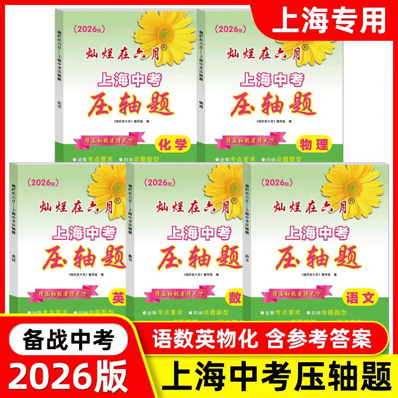 2026版灿烂在六月上海中考压轴题