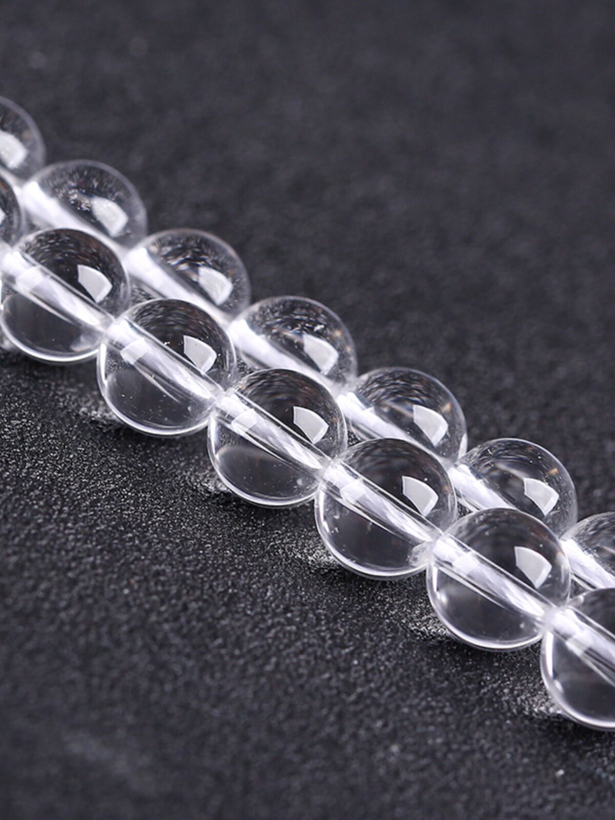 NATURAL WHITE CRYSTAL LOOSE BEADS SLIGHT COTTON WOOL 7 9 10 11 12 13 14 15 16 18 20MM ROUND BEADS