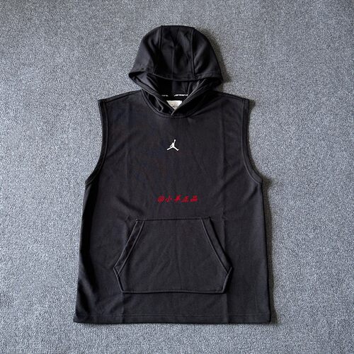 NIKE耐克JORDAN男子夏连帽无袖卫衣篮球背心无袖T恤HF9939-010