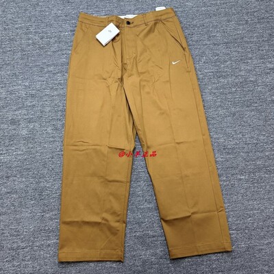 NIKE耐克 男子秋季运动休闲宽松透气工装针织直筒长裤FD0406-010