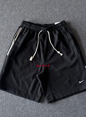 NIKE耐克 男子法式针织毛圈篮球运动训练宽松休闲短裤DQ5713-010