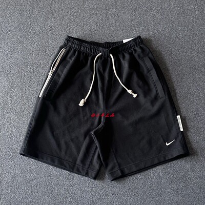 NIKE耐克 男子法式针织毛圈篮球运动训练宽松休闲短裤DQ5713-010