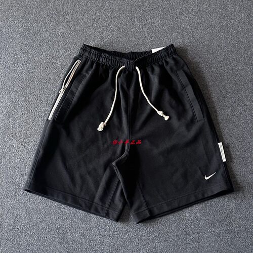NIKE耐克 男子法式针织毛圈篮球运动训练宽松休闲短裤DQ5713-010