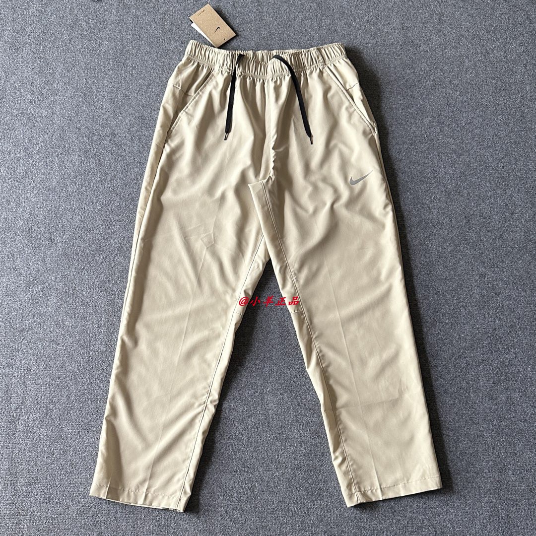 NIKE耐克 男子夏季梭织跑步训练速干直筒休闲运动长裤FB7491-251