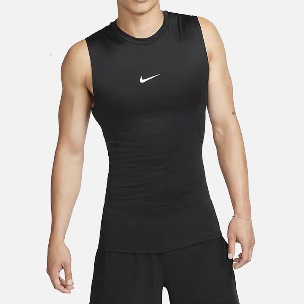 NIKE耐克PRO DRI-FIT男子速干紧身无袖训练上衣针织FB7915-010