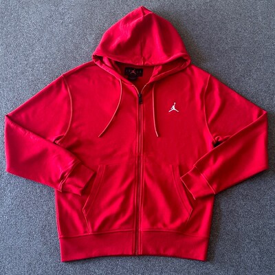 NIKE耐克 JORDAN男毛圈拉链开襟针织外套FQ1867-687