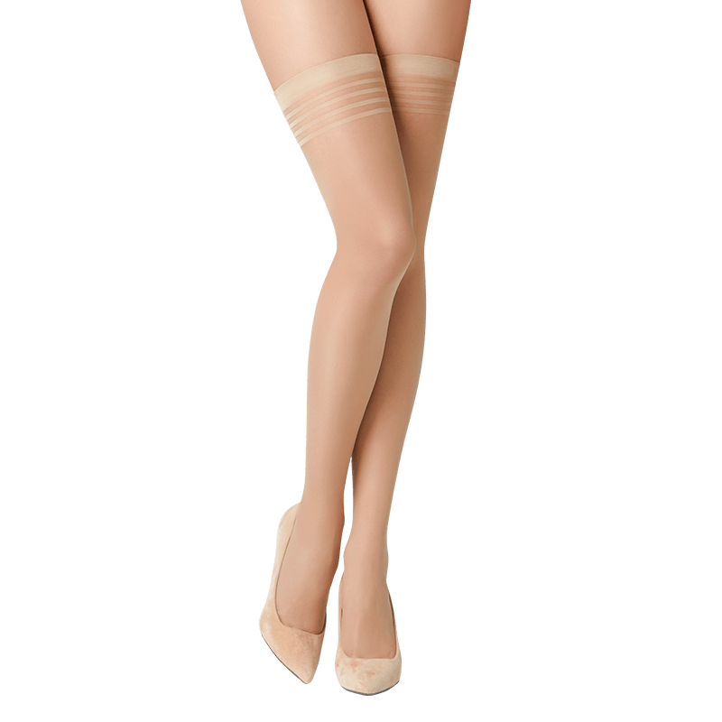 浪莎长筒丝袜女夏季薄款黑色肉色防勾丝过膝袜防滑中筒半截高筒袜