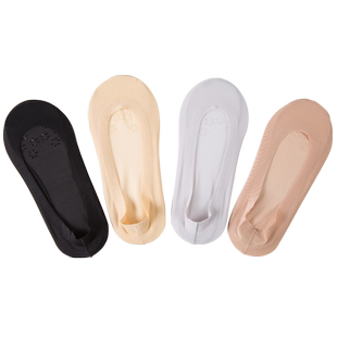 浪莎冰丝船袜女夏季薄款浅口隐形硅胶防滑不掉跟丝袜夏天袜子短袜