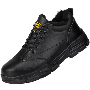 古伊萨劳保鞋男款夏季防砸防刺穿轻便透气高帮钢包老保安全工作鞋