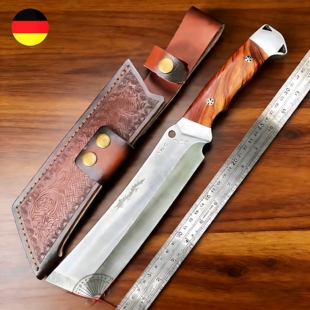 德国加厚砍骨刀户外求生刀防身刀野营直刀便携柴刀斩骨刀水果刀具