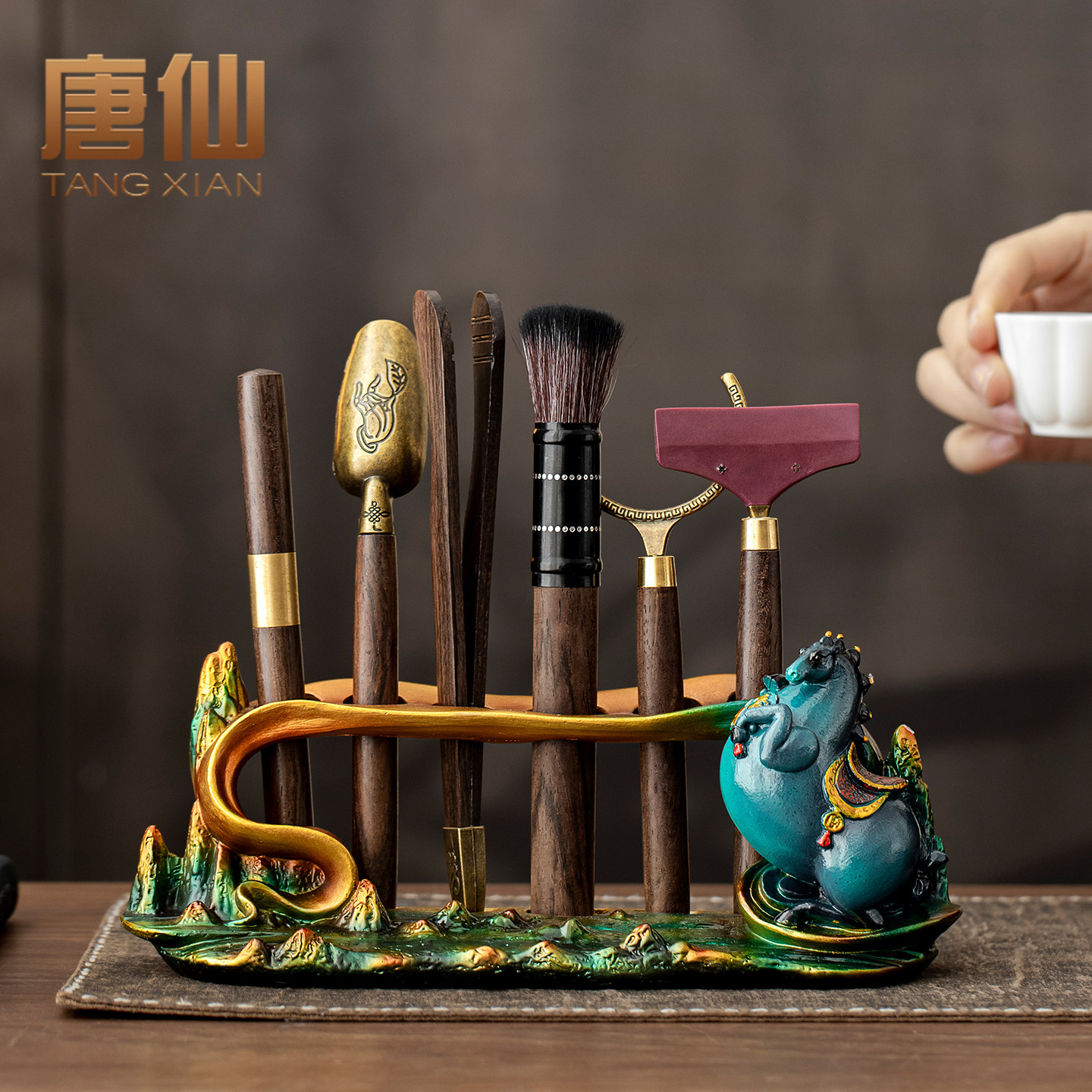 唐仙茶道六君子套装高档功夫茶具零配件茶夹茶针茶刮泡茶工具大全