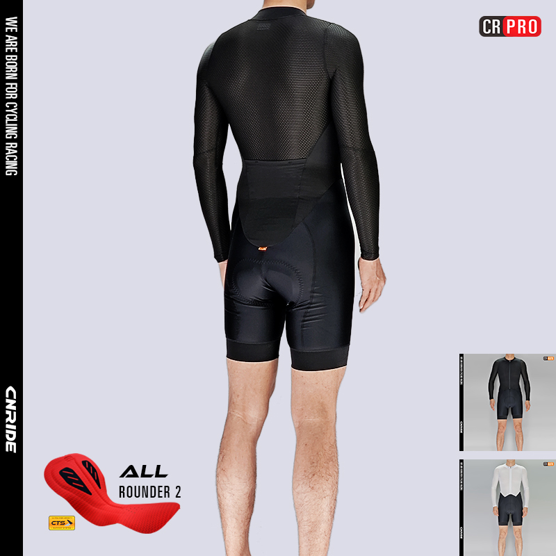 气动长袖训练新款网眼夏季骑行服