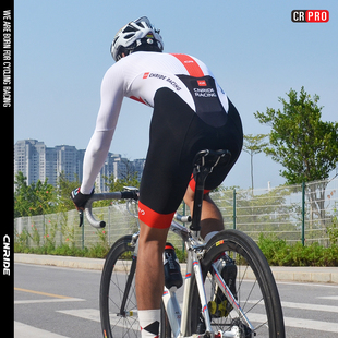 CNRIDE专业长袖TT连体骑行服 低风阻AERO空气动力压缩面料竞技版