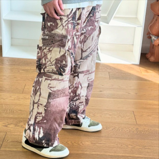 LEAF 裤 CAMO PANTS树叶迷彩多口袋古布休闲工装 CARGO BTTJOB