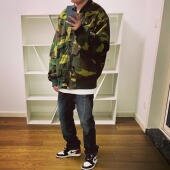 THORSON JACKET BTTJOB CAMO BOMBER MA1 迷彩飞行夹克棉服