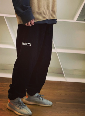 BTTJOB VIBE Glow in the dark Sport pants 纯棉黑色休闲运动裤