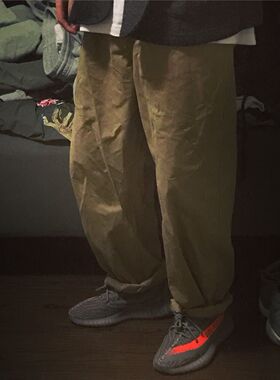 BTTJOB  x Washed Cotton 17SS#冠希折痕卡其长裤# pants#包浆#