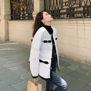 2022新款小香风秋冬通勤羽绒服外套    178/P215/控318图片