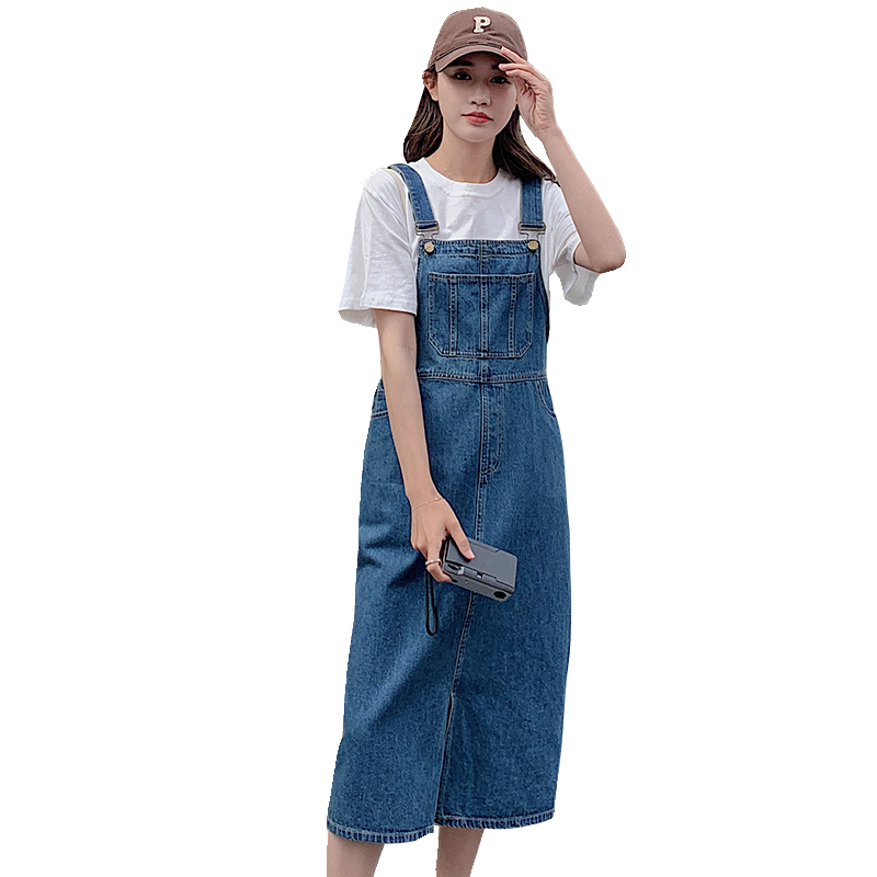 现货！24年新款背带牛仔连衣裙夏季浙宝180A/货号8823/p110控168,女装连衣裙,浙宝180A