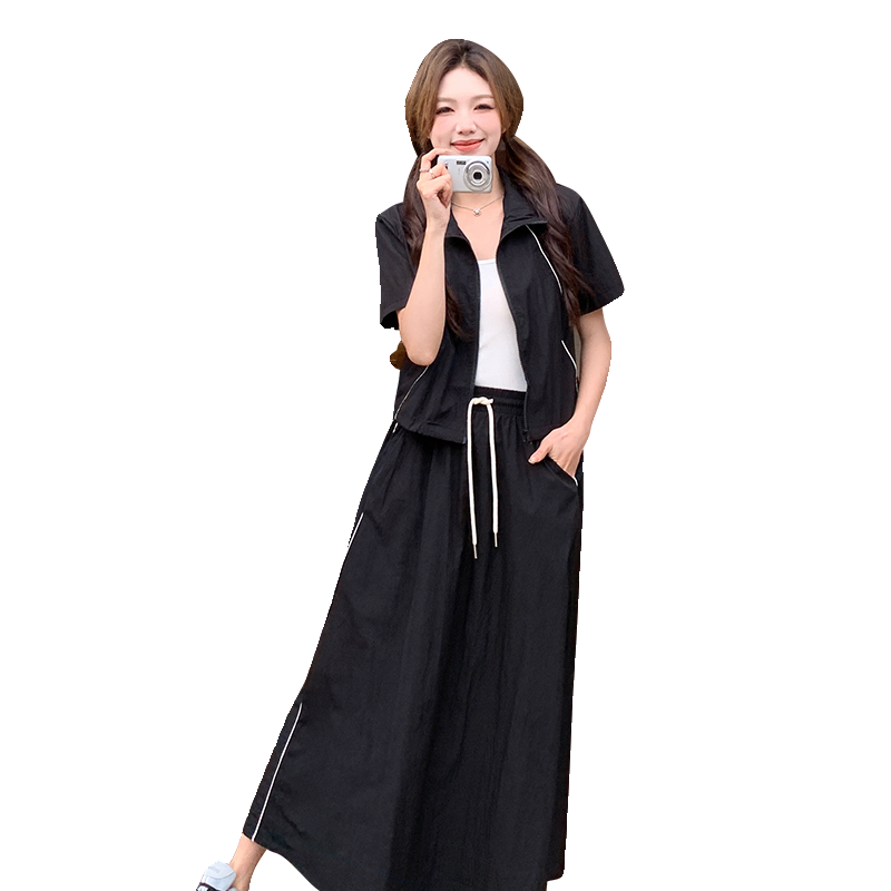 现货！24年黑色休闲套装韩版时尚浙宝180A/货号1811/p125控178,女装套装/套裙,浙宝180A