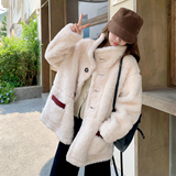 新款现货！韩版羊羔毛厚外套浙宝180A/货号M015/P195/K298，女装短外套，浙宝180A