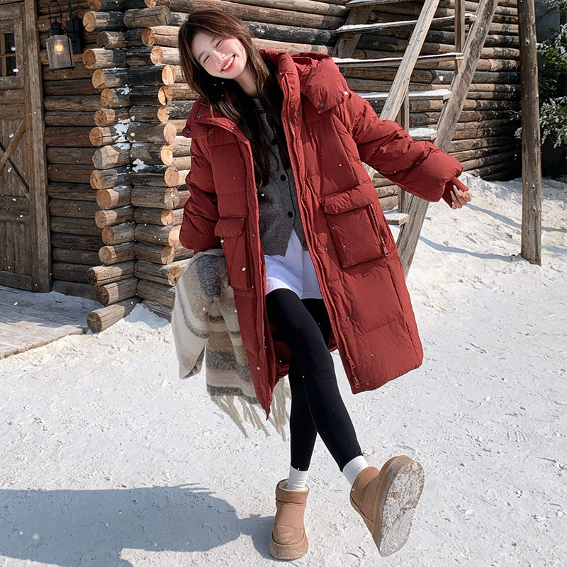 新款现货！中长款加厚羽绒服保暖浙宝180A/货号1852/p285控388,女装羽绒服,浙宝180A