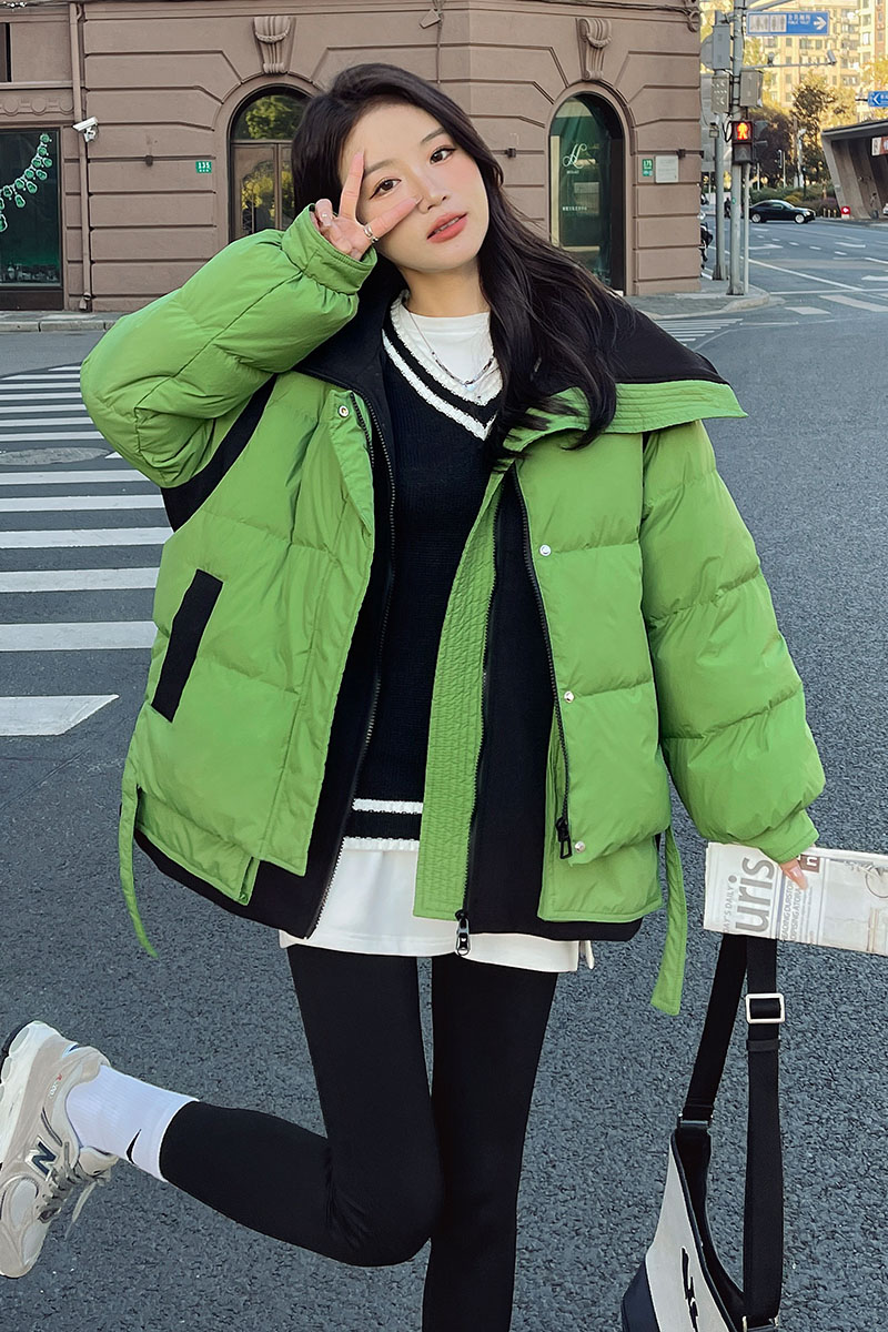 韩系黑色短款羽绒服女冬2022年新款时尚高端洋气版型好看加厚外套,女装羽绒服,浙宝180A