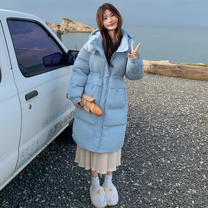新款现货！韩版收腰中长款羽绒服浙宝180A/货号1830/p255控358图片