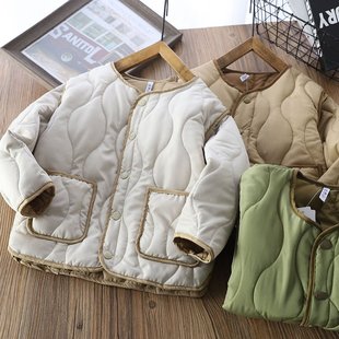 5折!校服神器男童两面穿夹薄棉外套冬季儿童保暖内胆衣外穿小棉衣