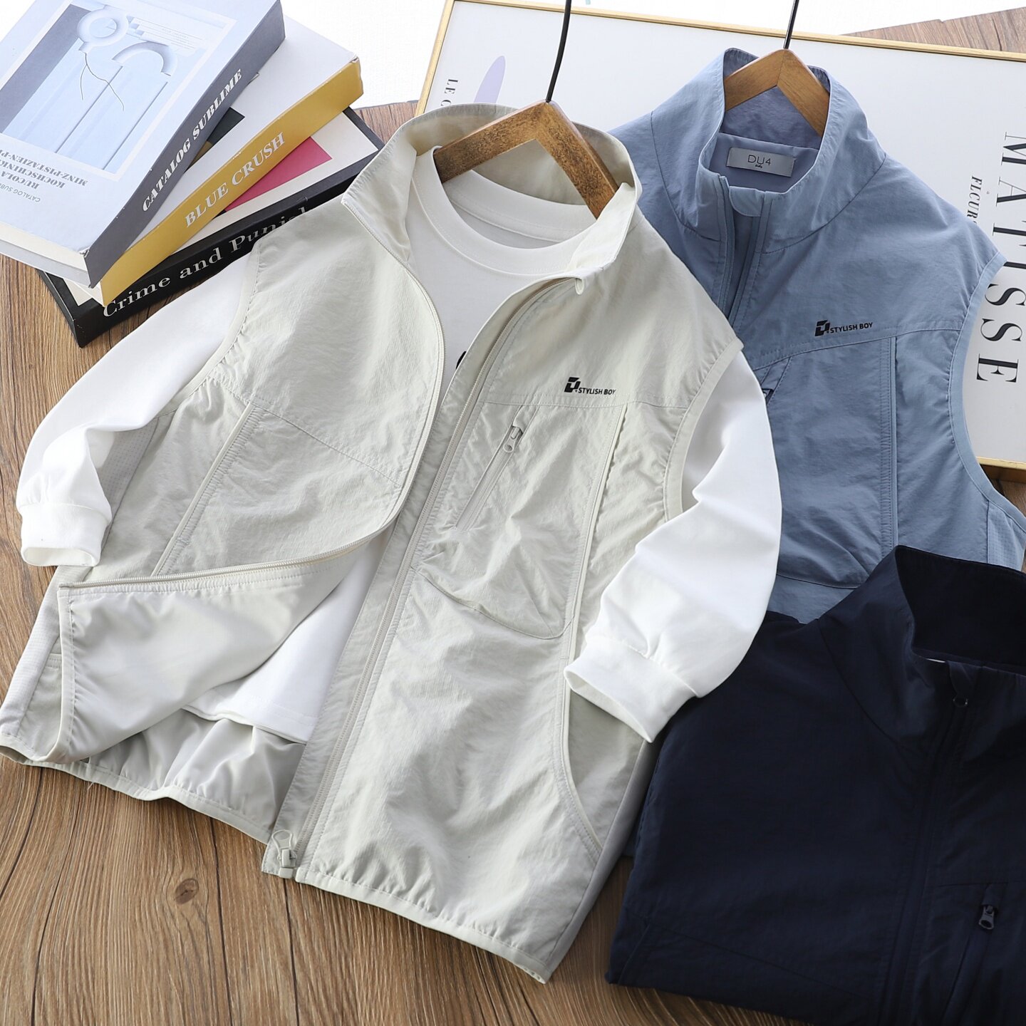 男童外穿薄款马甲背心2026春秋儿童户外马夹潮上衣中大童无袖坎肩