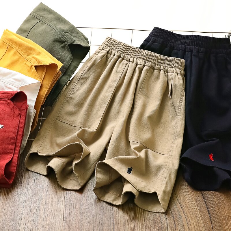 儿童夏季休闲七分裤2024新款男孩百搭沙滩裤中大童帅气宽松大短裤