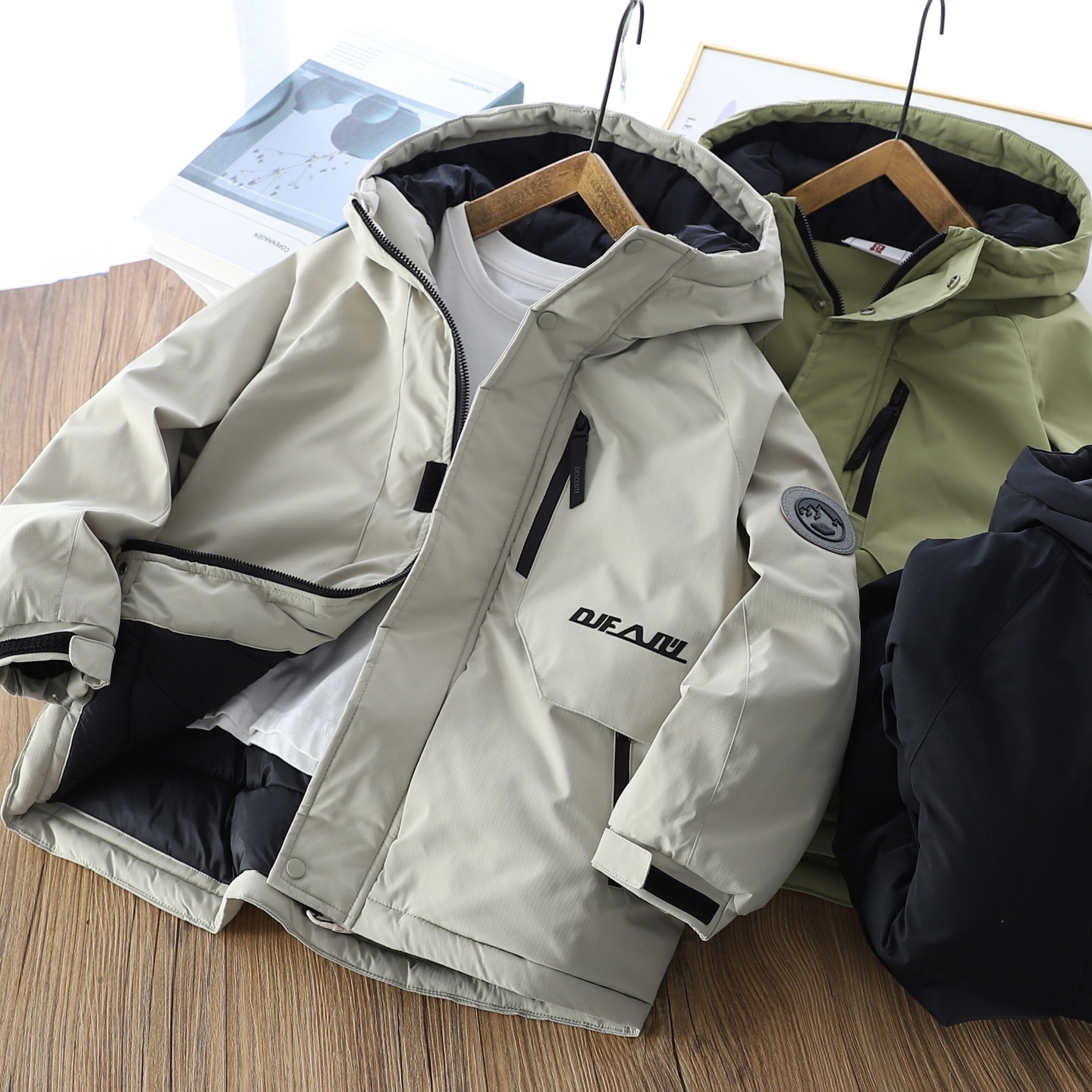 男童加厚夹棉冬季保暖棉服防风潮